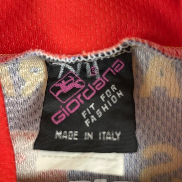 Giordana Cycling Jersey Men’s S 1/2 Zip Short Sleeve Biking Pockets Sponsors - Picture 8 of 9